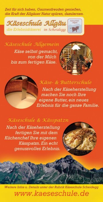 Käseschule Allgäu/Scheidegg