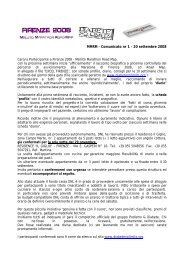 MMRM – Comunicato nr 1 – 20 settembre 2008 - Diabete No Limits