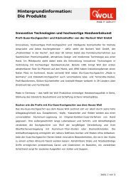 Hintergrundinformation: Die Produkte - WOLL cookware