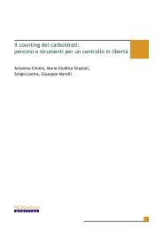 Il counting dei carboidrati: percorsi e strumenti ... - Diabete No Limits