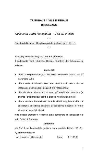 Rendiconto della gestione.DOC - Palla-Knoll & Partner