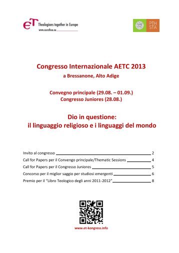 Congresso Internazionale AETC 2013 - Philosophisch ...