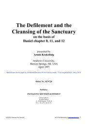 The Defilement and the Cleansing of the Sanctuary - Hopeandmore.at