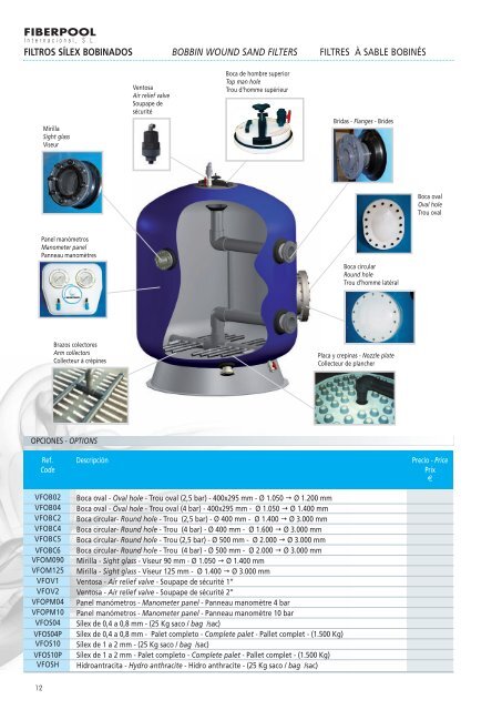 Filtros para piscinas pÃºblicas Commercial swimming ... - FIBERPOOL