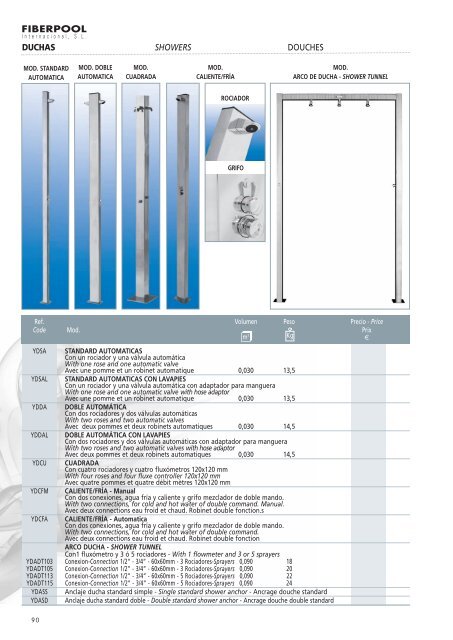 Filtros para piscinas pÃºblicas Commercial swimming ... - FIBERPOOL