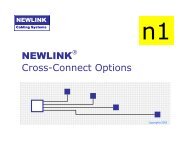 NEWLINK Cross-Connect Options - Newlink Cabling Systems