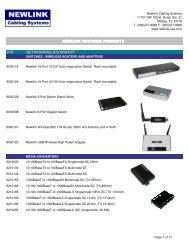 NEW_Featured Products_Pricing - Newlink Cabling Systems
