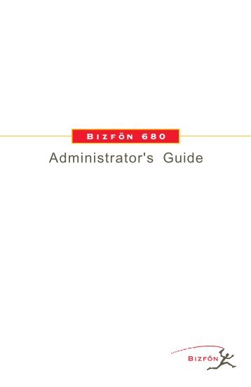 Bizfon 680 Phone System Administrator's Guide