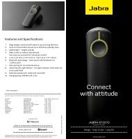 Jabra BT2070 Data Sheet (PDF)
