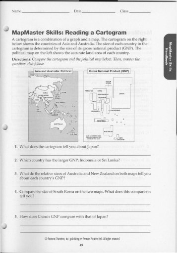 MapMaster Skills: Reading a Cartogram - Warren Township Schools