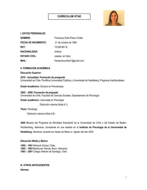 CURRICULUM VITAE