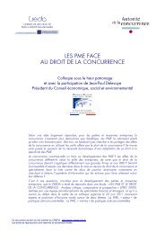 Les PME face au droit de la concurrence - CREDA