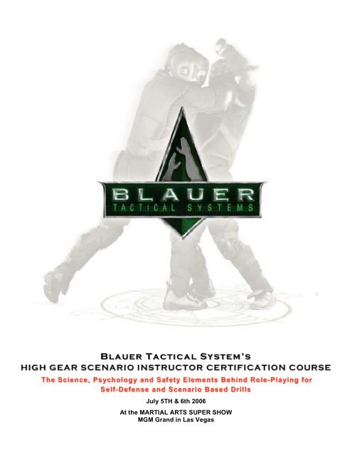 Blauer Tactical System's - Blauer Tactical Systems