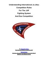 JJIF Rules Narrative - United States Ju-Jitsu Federation