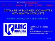 catalysis of blocked isocyanates with non-tin ... - Wernerblank.com