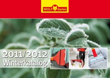 Winterkatalog 2011 - Ansichtsexemplar (700 KB) - Wolf-Garten