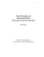 Principles of advanced budo - Bushido-Kai