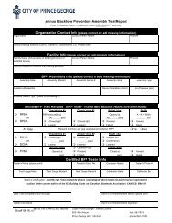 Annual Backflow Prevention Assembly Test Report Certified BFP ...