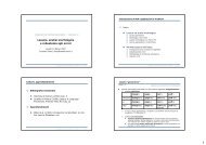 Lessico, analisi morfologica e robustezza agli errori - Centro ...