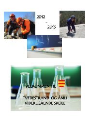 2012 - 2013 velkommen til velkommen til tvedestrand og Ã¥mli ...