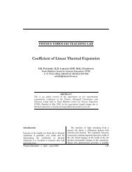 Coefficient of Linear Thermal Expansion