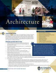 Architecture Program Flyer (.pdf) - Judson University