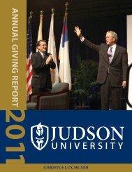 ANNU AL GIVING REPORT - Judson University