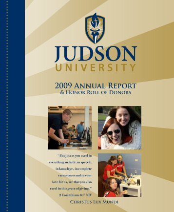 2009 Annual Report - Judson University