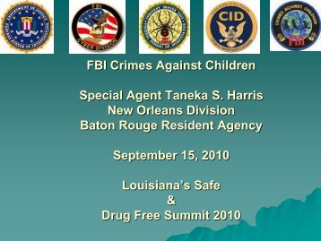 FBI Crimes Against Children Special Agent Taneka S. Harris New ...