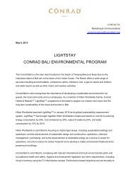 Conrad Bali Environment Program