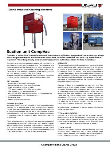 Suction unit CompVac