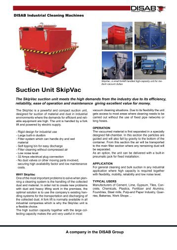 Suction Unit SkipVac - Disab.com