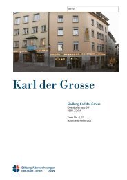 Karl der Grosse - SAW Stiftung Alterswohnungen der Stadt Zürich