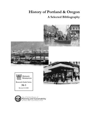 History of Portland & Oregon: A Selected Bibliography