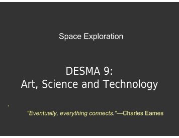DESMA 9: Art, Science and Technology - DMA Classes - UCLA
