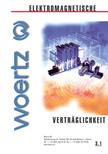 ELEKTROMAGNETISCHE VERTRÃ„GLICHKEIT - Woertz Carolina Inc.