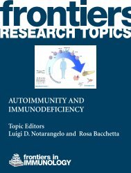 Autoimmunity and Immunodeficiency - Frontiers