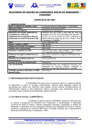 relatÃ³rio de gestÃ£o da companhia docas do maranhÃ£o - Transportes ...