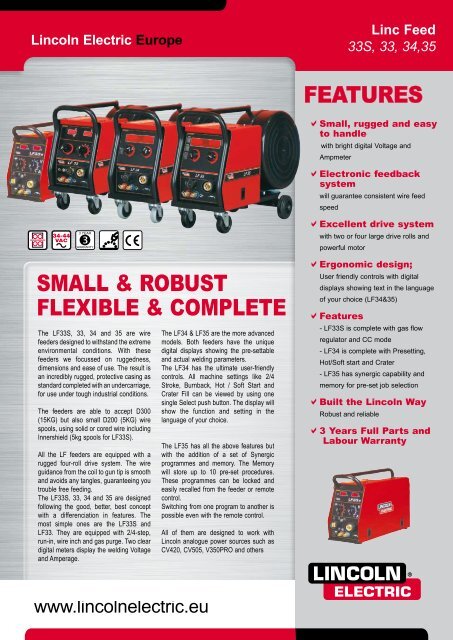 features sMaLL & rOBust fLeXIBLe & COMPLete - Rapid Welding ...