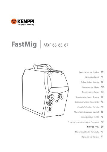 FastMig MXF 63, 65, 67 - Rapid Welding and Industrial Supplies Ltd
