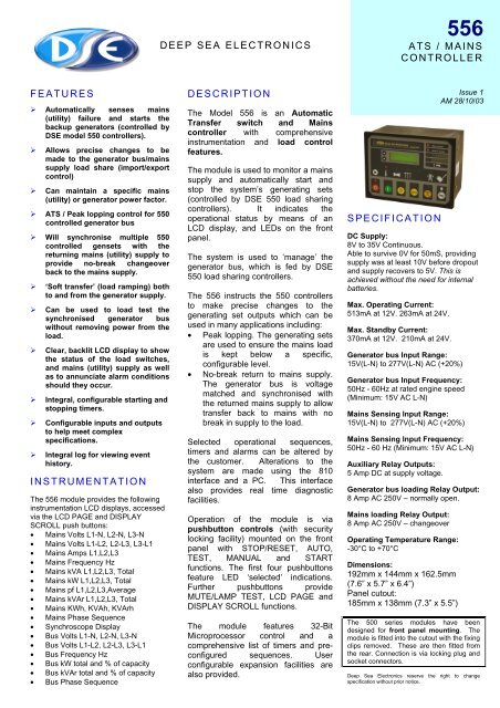 technical manual (PDF 419k) - Power Drive Systems Generator ...
