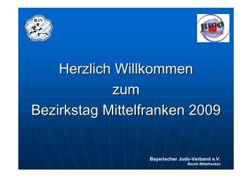 Protokoll zum Bezirkstag 2009