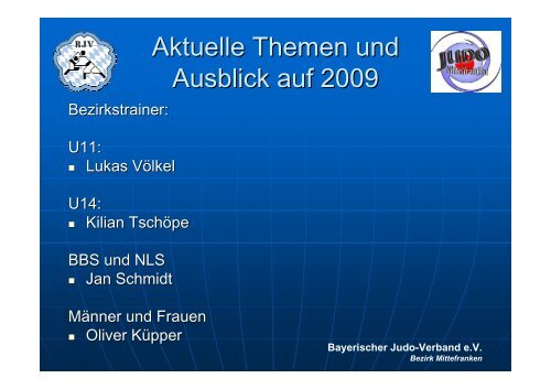 Protokoll zum Bezirkstag 2009