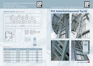 Sicherheitssprossen - PcP . PcP. Sicherheitsroste GmbH . Stahl- und ...