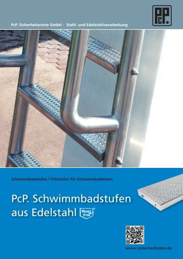 Schwimmbadstufen - PcP . PcP. Sicherheitsroste GmbH . Stahl- und ...