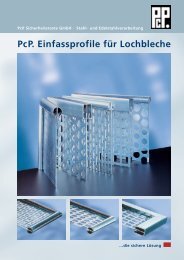 PcP. Einfassprofile fÃ¼r Lochbleche - PcP . PcP. Sicherheitsroste ...