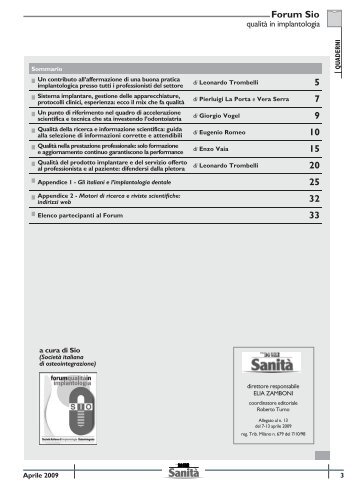 in Implantologia - SIO