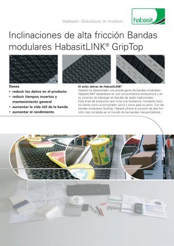 bajar catalogo bandas transportadoras grip top habasit