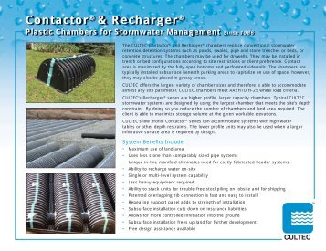 PDF - Stormwater Flyer - CUL116 - CULTEC, Inc.