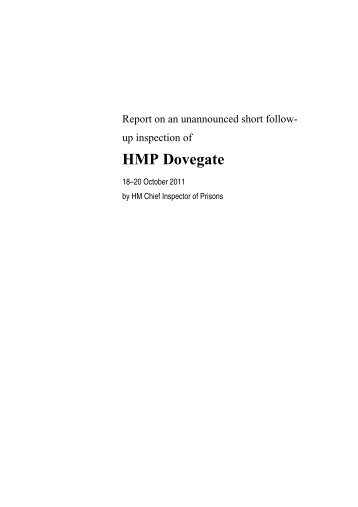 HMP Dovegate - Inside Time